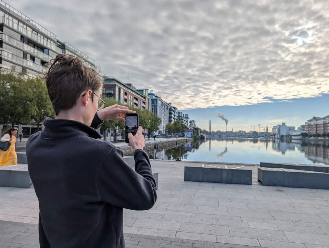 A view of Dublin's Docklands, Dublin's newest neighborhood.