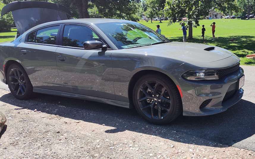 Dhami's Dodge Charger during his rental.