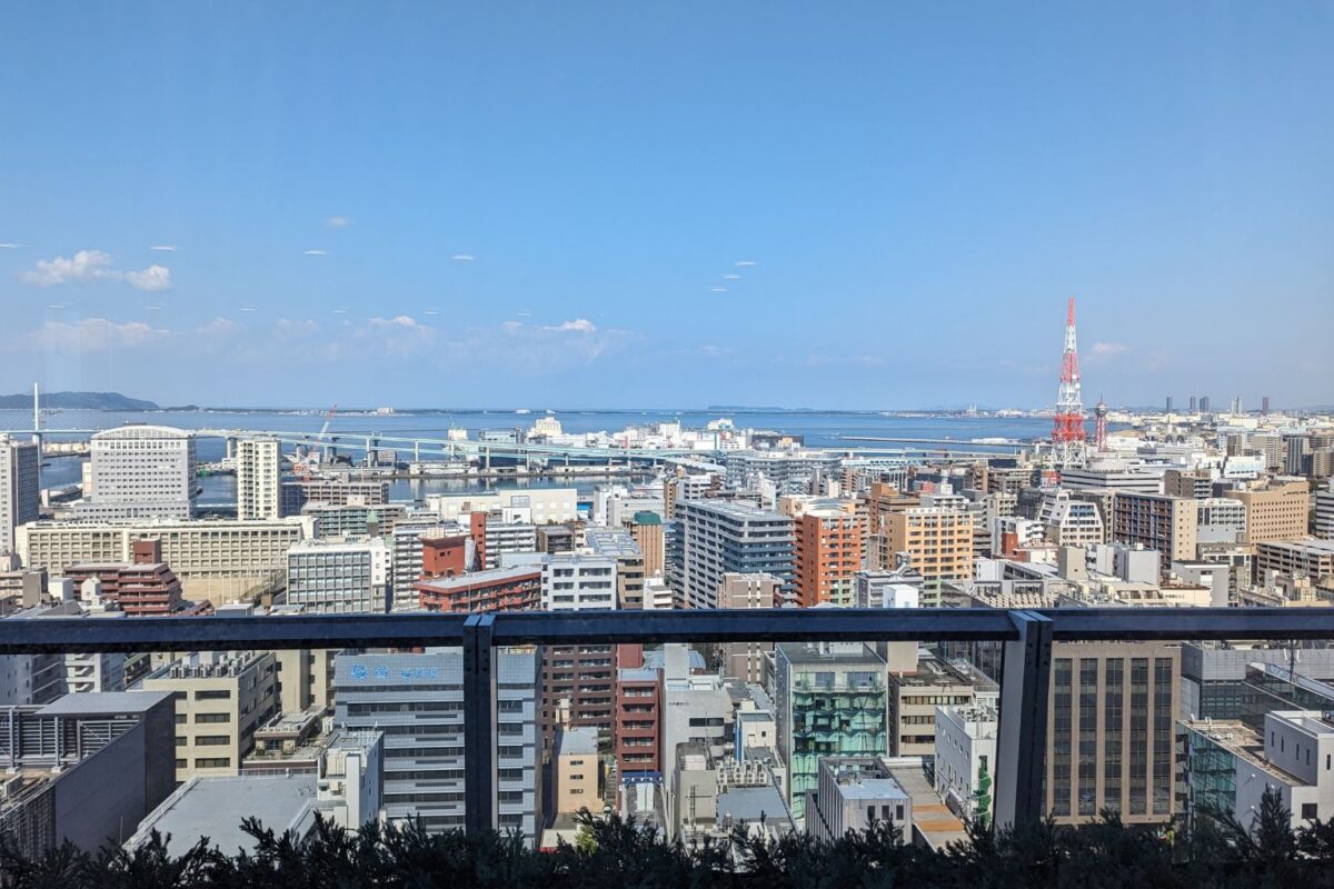 A view of Fukuoka, Japan, and Hakata Bay from the Ritz-Carlton Fukuoka. Photo by Christopher Elliott 