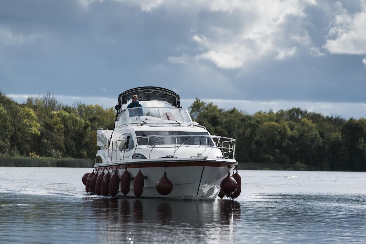 A boat on the River Shannon. The vessels along this river have transitioned to sustainable fuels.