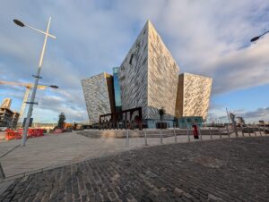 The Titanic Belfast Museum in Belfast, Northern Ireland.