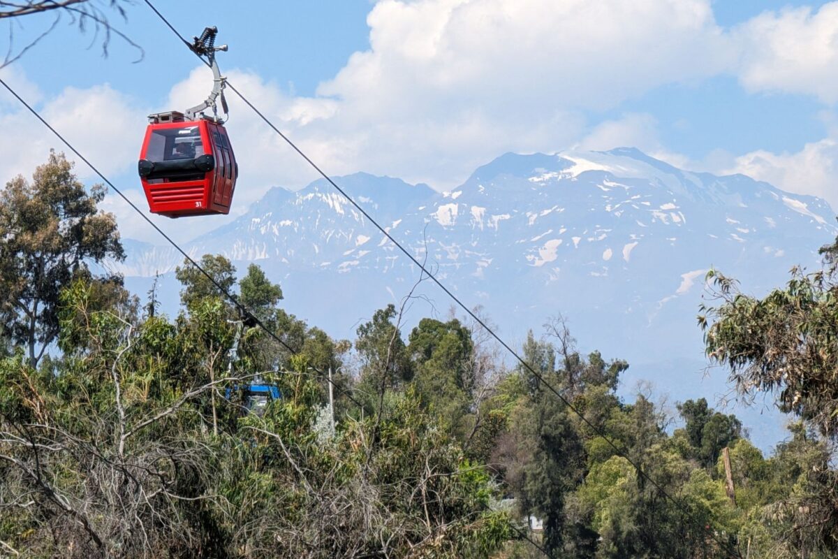 A view of the Andes mountains from Santiago, Chile, in late December. Photo by Christopher Elliott