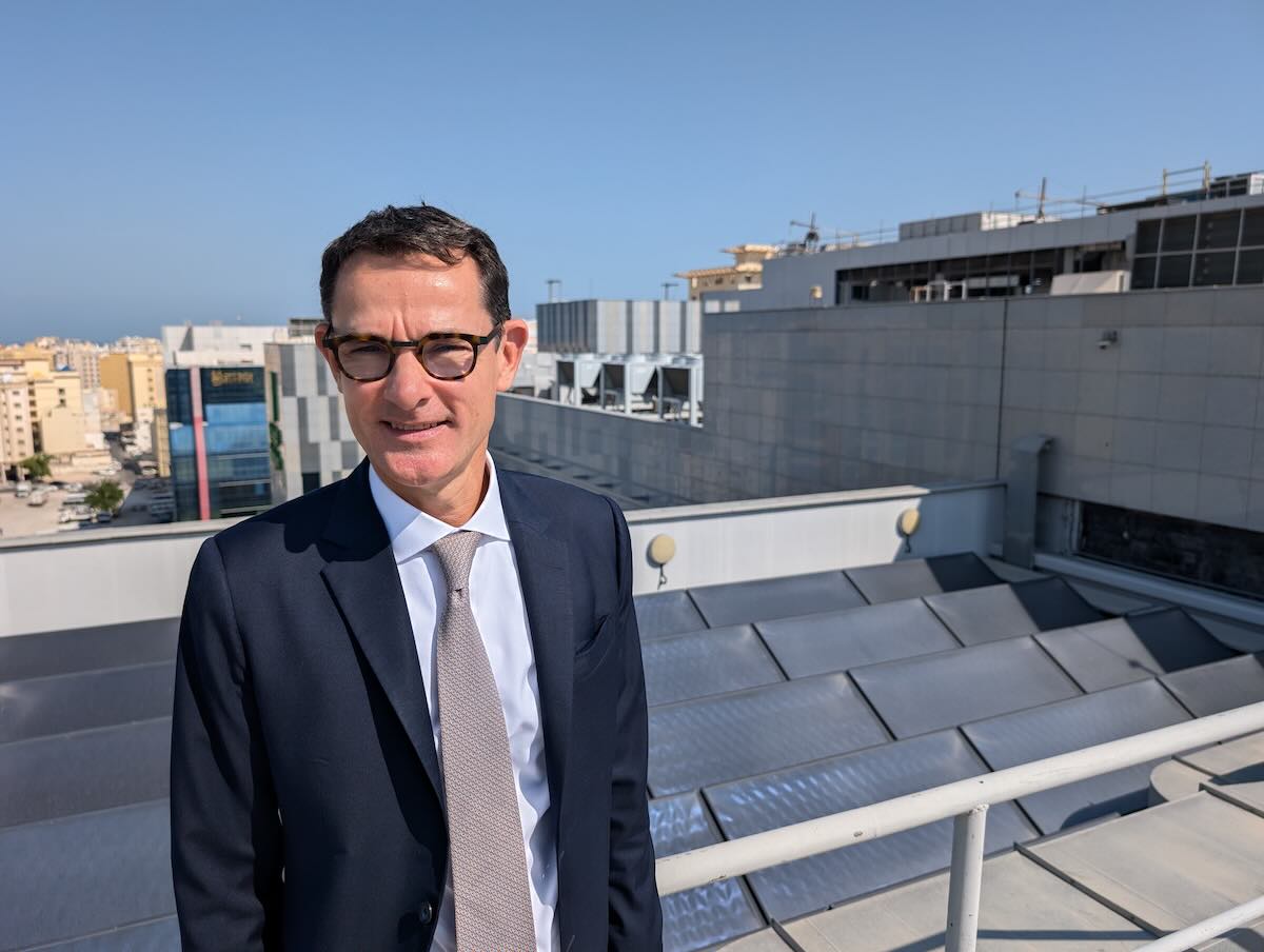 Gilles Nicolas, area general manager at IHG Hotels & Resorts in Qatar, on the roof of the Crowne Plaza Doha.